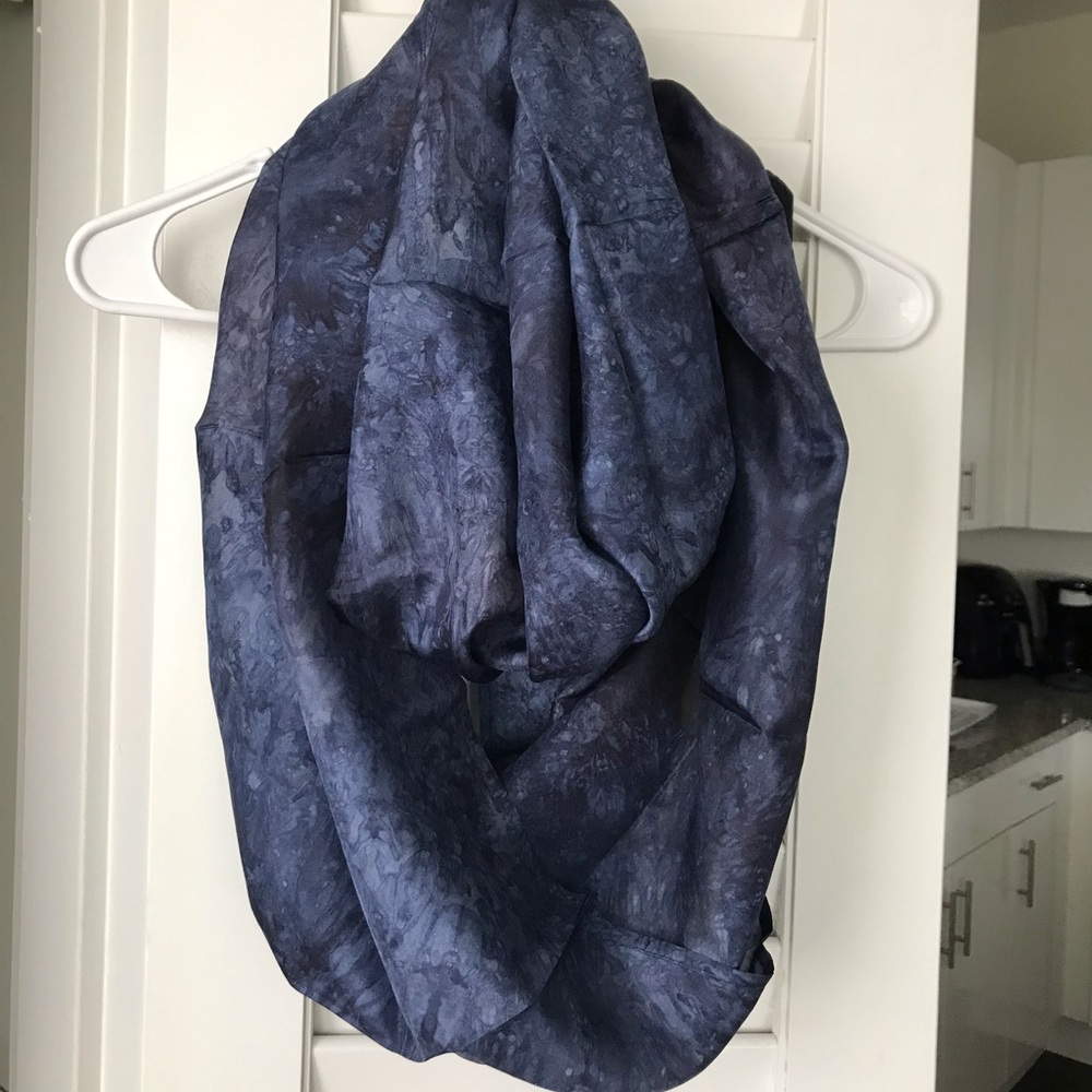 Hand Painted Silk Infinity Scarf